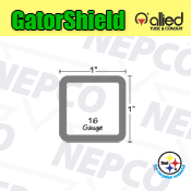 GatorShield, Galvanized Steel Tubing, Square (1" x 1" x 16 gauge)
