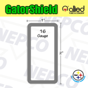 GatorShield, Galvanized Steel Tubing, Rectangle (1" x 2" x 16 gauge)