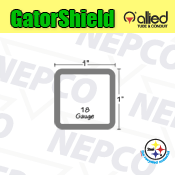 GatorShield, Galvanized Steel Tubing, Square (1" x 1" x 18 gauge)