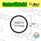 GatorShield, Galvanized Steel Tubing, Round (3/4" ID  x 14 gauge)