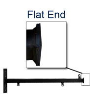 Flat End - 36" <font color=#FF0000>Fixed</font> - <font color=#FF0000>Pole Mount</font> Straight Arm Bracket