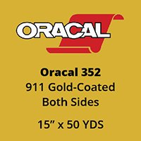 Oracal 352 - 911 Gold-Coated - Both-Sides - (15" x 50yd) - Perforated