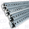 Galvanized Steel Sign Post, Perforated, Square (1.75" x 10')