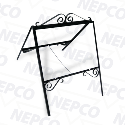 Real Estate Frame, Folding A-Frame (18"h x 24"w) Black Scroll