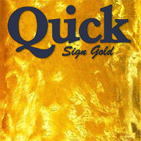 SignGold, Florentine Swirl, Regular Gold (1/4" x 50') - Stripe