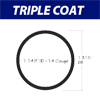 Triple Coat, Galvanized Steel Tubing, Round (1.149" ID  x 14 gauge) 24' Lengths