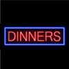 "Dinner" Neon Sign - (10" x 32")