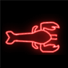 Lobster Graphic Neon Sign - (18" x 30")