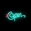 "Open" Neon Sign - (14" x 25")