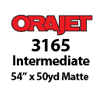 Orajet 3165 - Matte White Intermediate Grade Calendared PVC Digital Media (54" x 50yd)