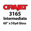Orajet 3165 - Gloss White Intermediate Grade Calendered PVC Digital Media (60" x 50yd)
