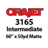 Orajet 3165 - Matte White Intermediate Grade Calendered PVC Digital Media (60" x 50yd)