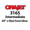 Orajet 3165 - Semi-Gloss White Intermediate Grade Calendered PVC Digital Media (60" x 50yd)