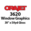 Orajet 3620 - Gloss Transparent PVC Window Graphics Digital Media (30" x 50yd)