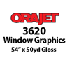 Orajet 3620 - Gloss Transparent PVC Window Graphics Digital Media (54" x 50yd)
