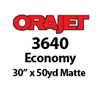 Orajet 3640 - Matte Soft Calendered PVC Digital Media (30" x 50yd)