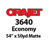 Orajet 3640 - Matte Soft Calendered PVC Digital Media (54" x 50yd)