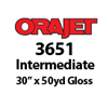 Orajet 3651 - Gloss Intermediate Grade Calendered PVC Digital Media (30" x 50yd)