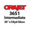 Orajet 3651 - Gloss Intermediate Grade Calendered PVC Digital Media (36" x 50yd)