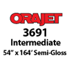 Orajet 3691 - Semi-Gloss Intermediate Grade Calendered PVC Digital Media (54" x 164')