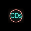 "CD's" In Live Circle Neon Sign - (19")