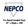 Fire Rated Extruded Vinyl - 54" x 20yds x .030