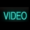 "Video" Neon Sign - (6" x 22")