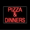 "Pizza & Dinners" Neon Sign - (26" x 36")