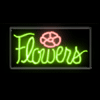 "Flowers" Neon Sign - (18" x 36")