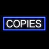 "Copies" Neon Sign - (10" x 28")