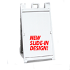 Deluxe Slide-In Signicade, Folding A-Frame (24" x 36") White