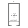 Aluminum Staple System Tubing, Rectangle (1" x 2" x 1/10")