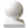Plastic 4" Sq Ball Post Cap