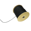 #4 Solid Braid Polyester Cord 1/8" - Black
