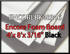 Encore Black 4' x 8' x 3/16" Foam Board