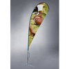 Outdoor flying banner, Cross Base, 132"