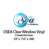 Osea Clear Window Vinyl (3 Drum) - 54" x 110" x .040