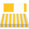 Recacril Acrylic Awning Fabric, Yellow/White (47" x Cut Yardage) Stripes