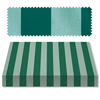Recacril Acrylic Awning Fabric, Green/Light Green (47" x Cut Yardage) Stripes