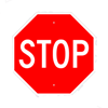 Sign Premade, Stop Sign (30" x 30" x .080)