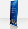 RU13380S Banner Stand Retractable Premium Single-Faced Adjustable Height