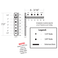 Universal Sign Bracket X-Small  (7.5" x 6-3/16")