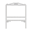 Real Estate Frame (24" x 36") White Scroll