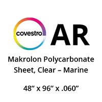 Tuffak AR Polycarbonate Sheet, Abrasion-Resistant, Clear - 48" x 96" x .060"