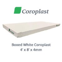 Boxed Coroplast Sheeting - White (4' x 8' x 4mm)