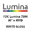 FDC Lumina 7504, White Gloss (30" x 40YD)