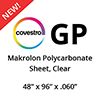 Tuffak GP Polycarbonate Sheet, Clear - 48" x 96" x .060"