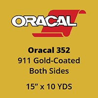 Oracal 352 - 911 Gold-Coated - Both-Sides - (15" x 10yd) - Perforated