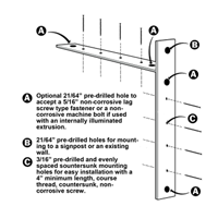 Universal Sign Bracket Medium (24" x 22")