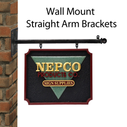 Wall Mount Straight Arm Brackets
